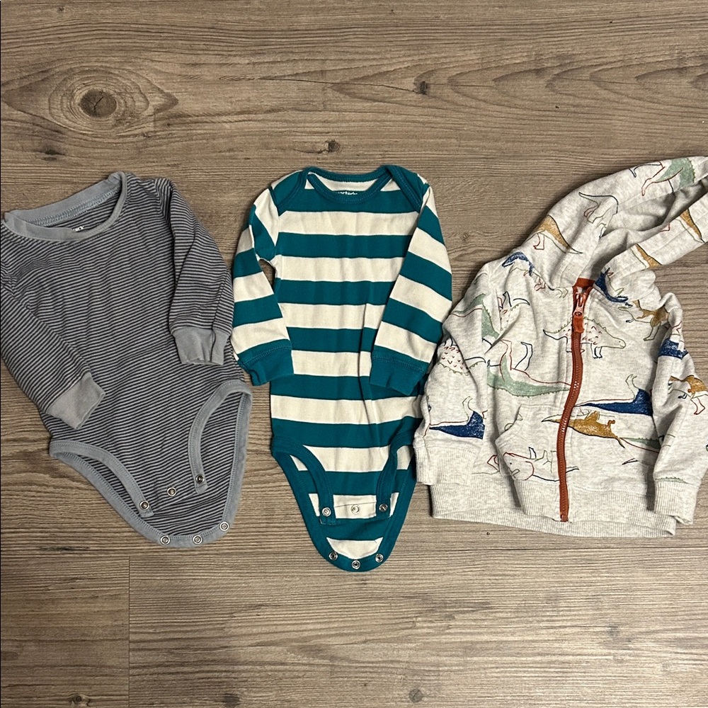 Carter’s bodysuits and zip up jacket